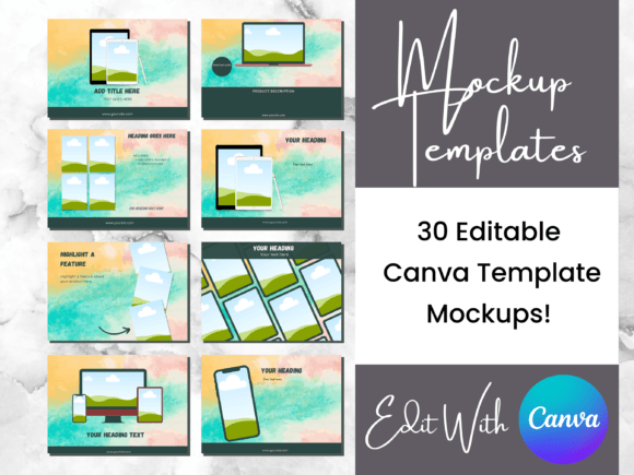 Download 15 Sandy Beach Digital Product Mockups - Digital Collection